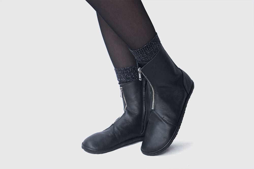 Zephyr boots in Black Matte | The Drifter Leather handmade shoes